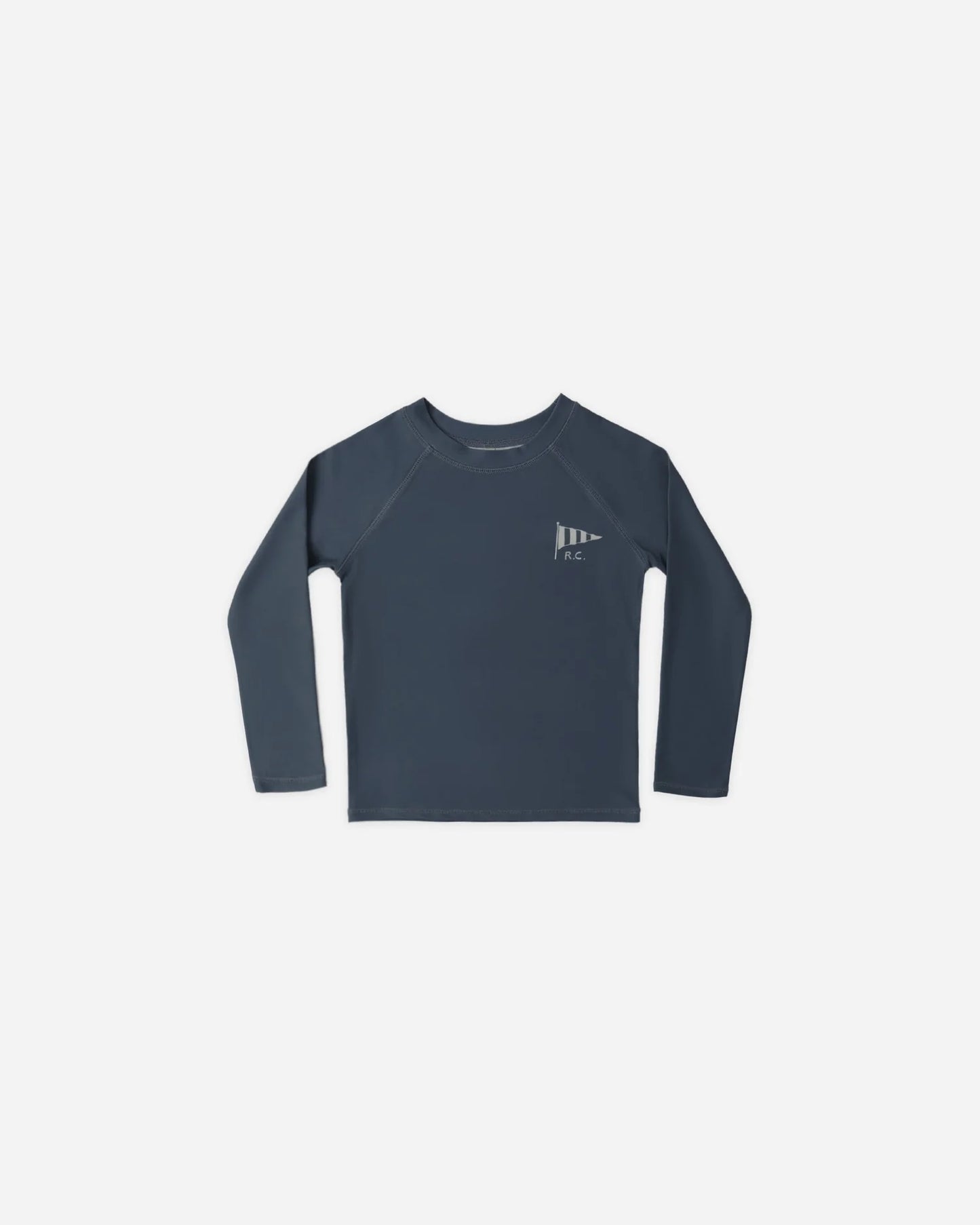 Swim Trunk Sharks + Long Sleeve Rashguard Navy