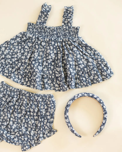 Padded Headband Navy Floral