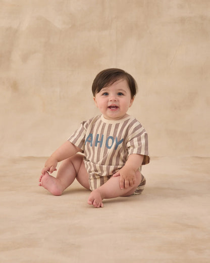 Relaxed Bubble Romper Ahoy