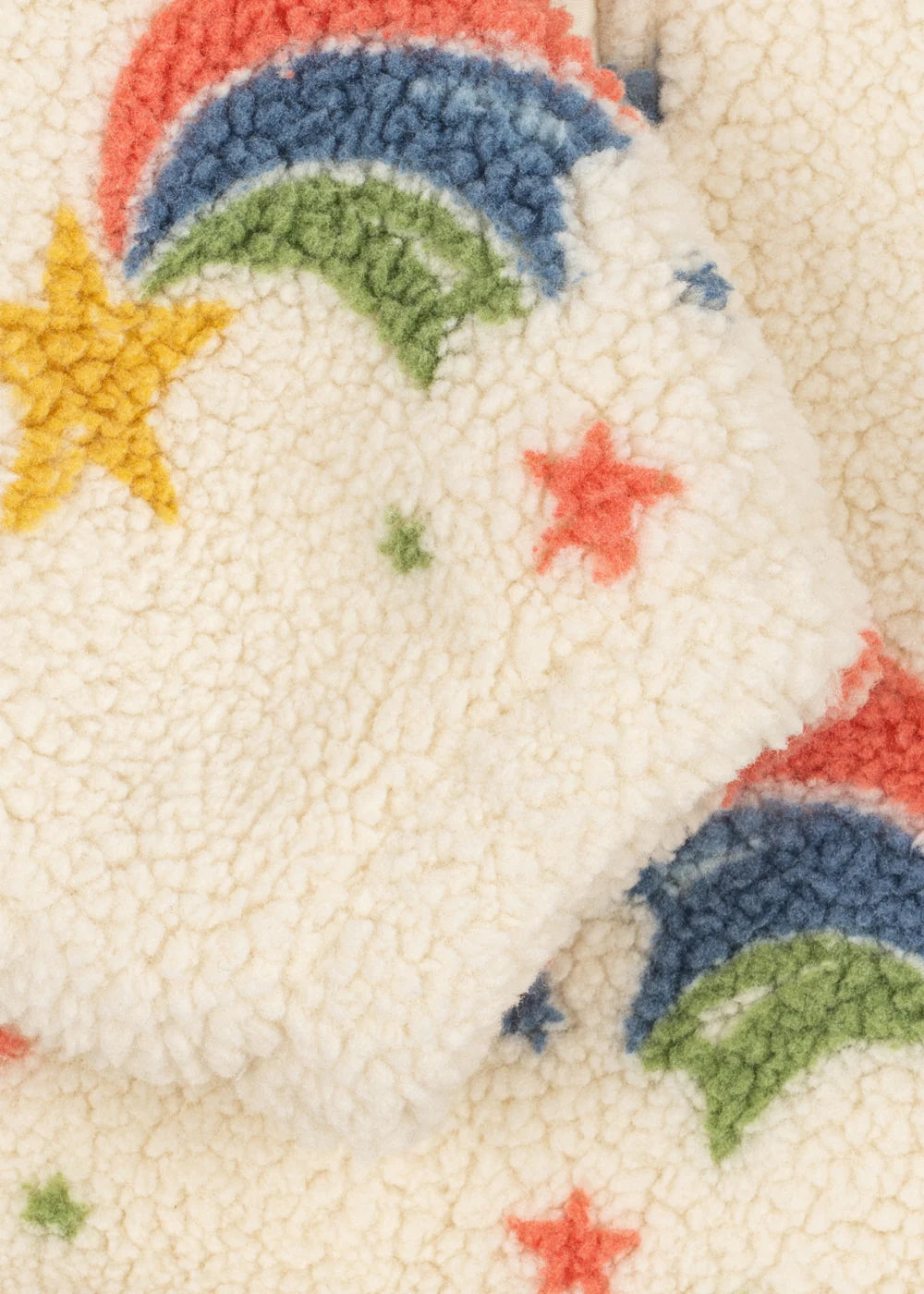 Jody Teddy Half Zip-Rainbow Star