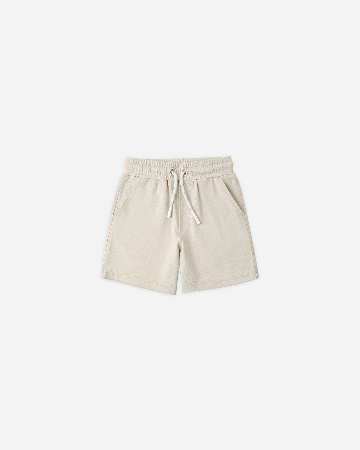 Cove Essential Pocket Tee + Oceanside Tech Short -Heathered Pebble