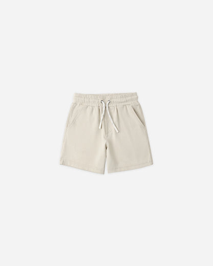 Cove Essential Pocket Tee + Oceanside Tech Short -Heathered Pebble