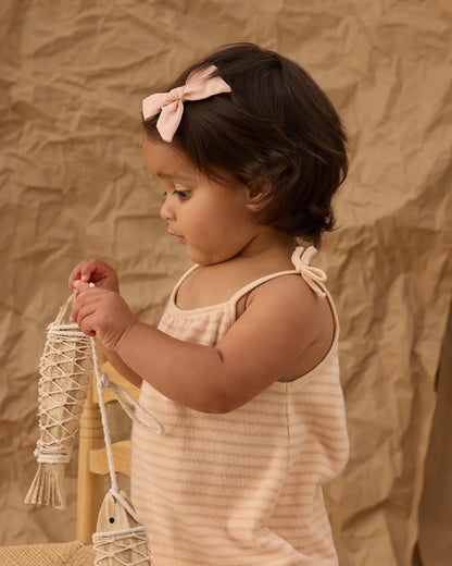 Nala Romper || Pink Stripe