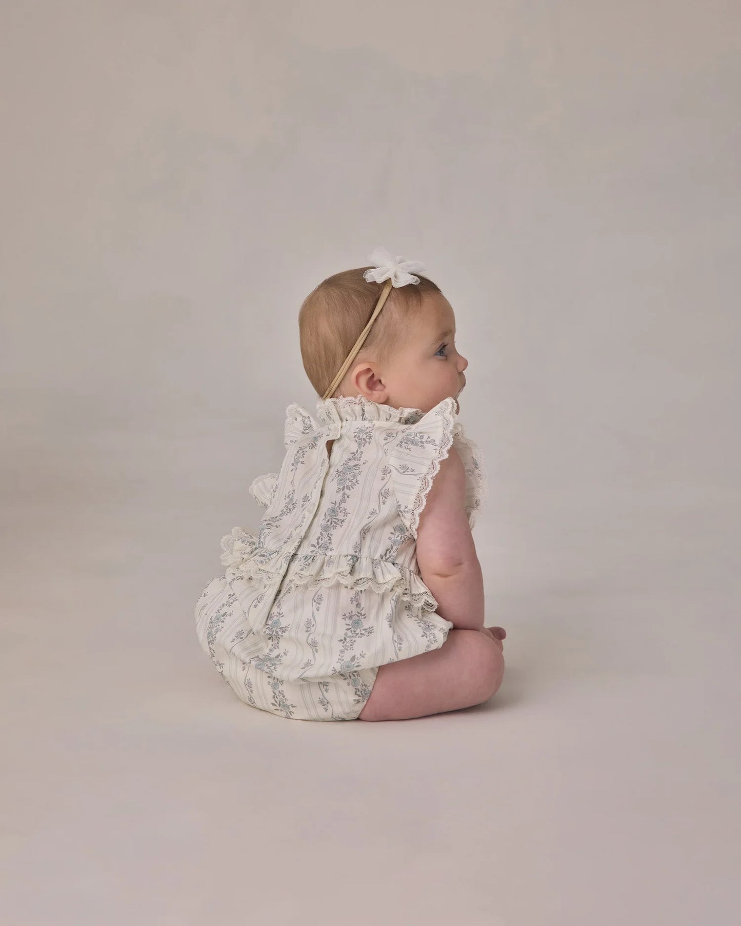 Alice Romper French Floral Stripe