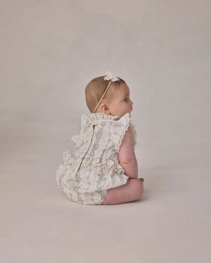 Alice Romper French Floral Stripe