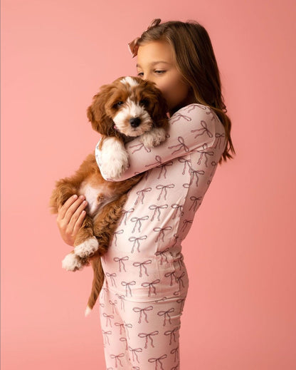 Pink Bow Two Piece Set