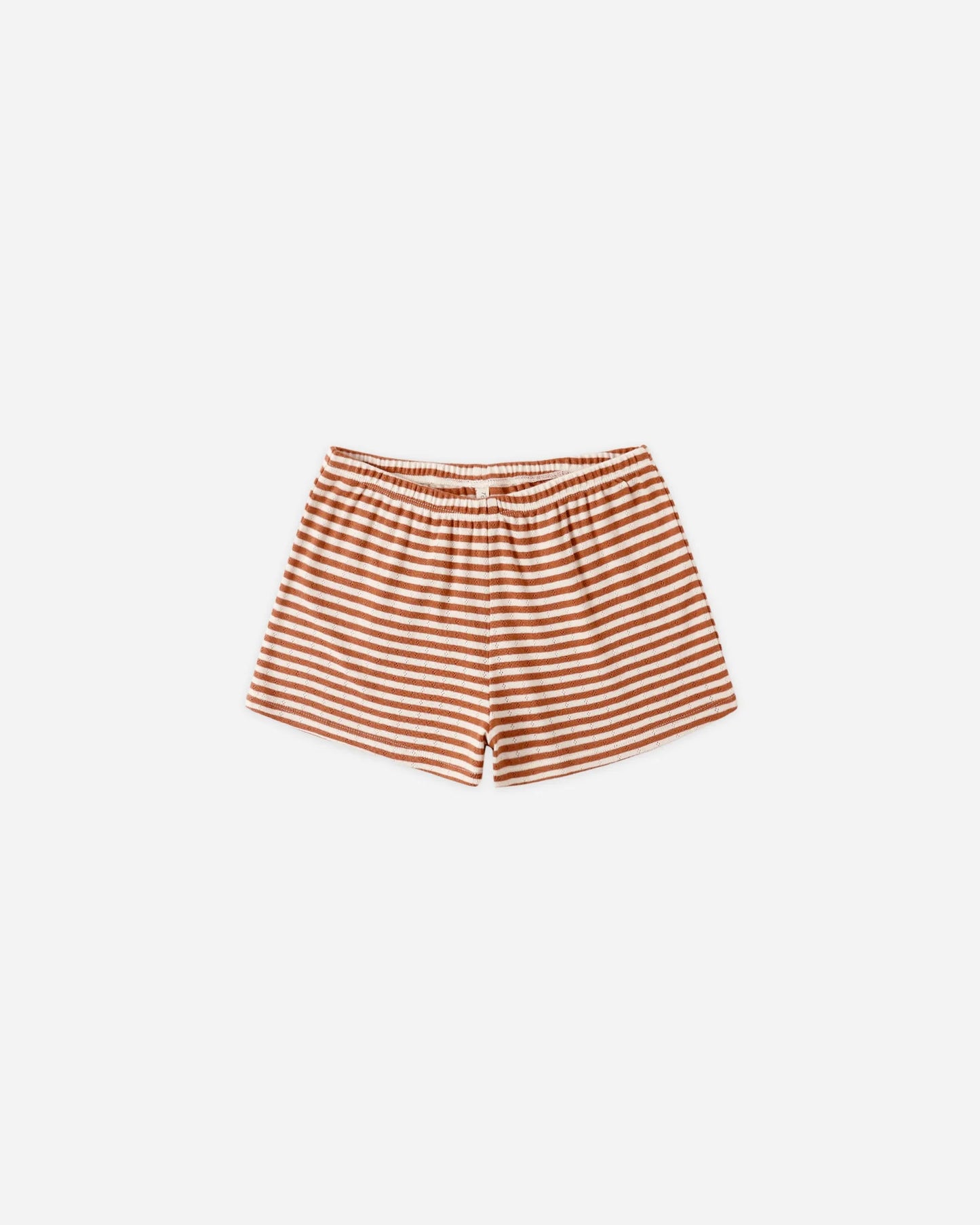 Pointelle Tee + Short Set-Poppy Stripe