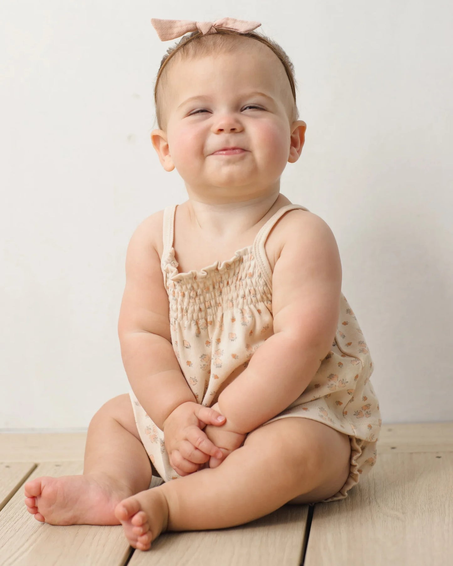Smocked Tank + Bloomer Set Strawberries