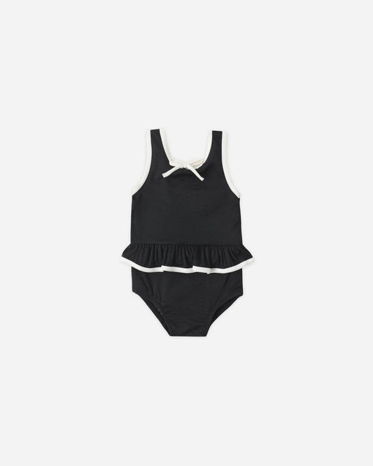 Skirted One-Piece Black