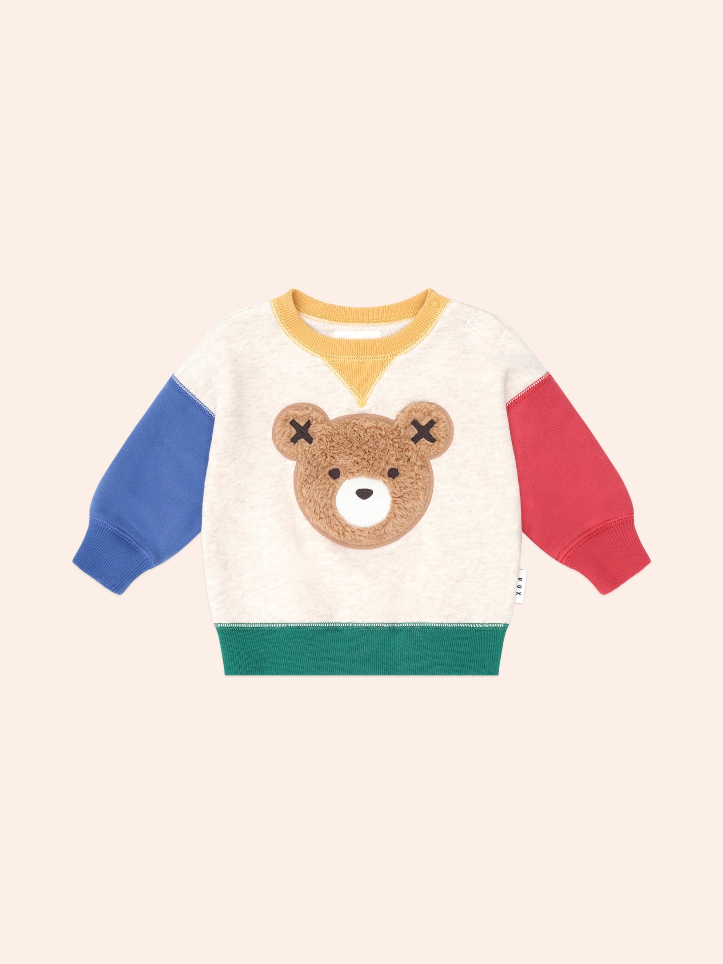 Furry Huxbear Colour Block Sweatshirt + Trackpant Set