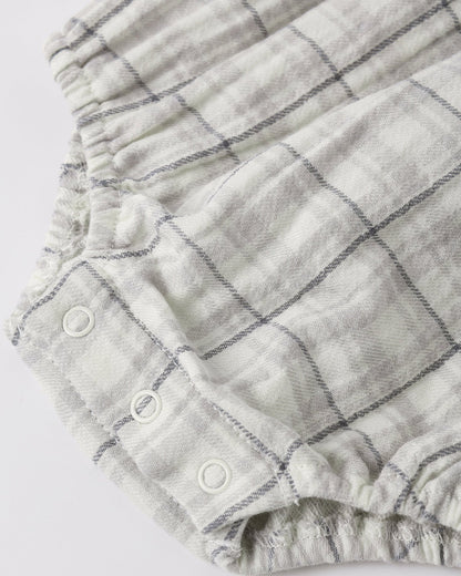 Maya Romper Blue Plaid