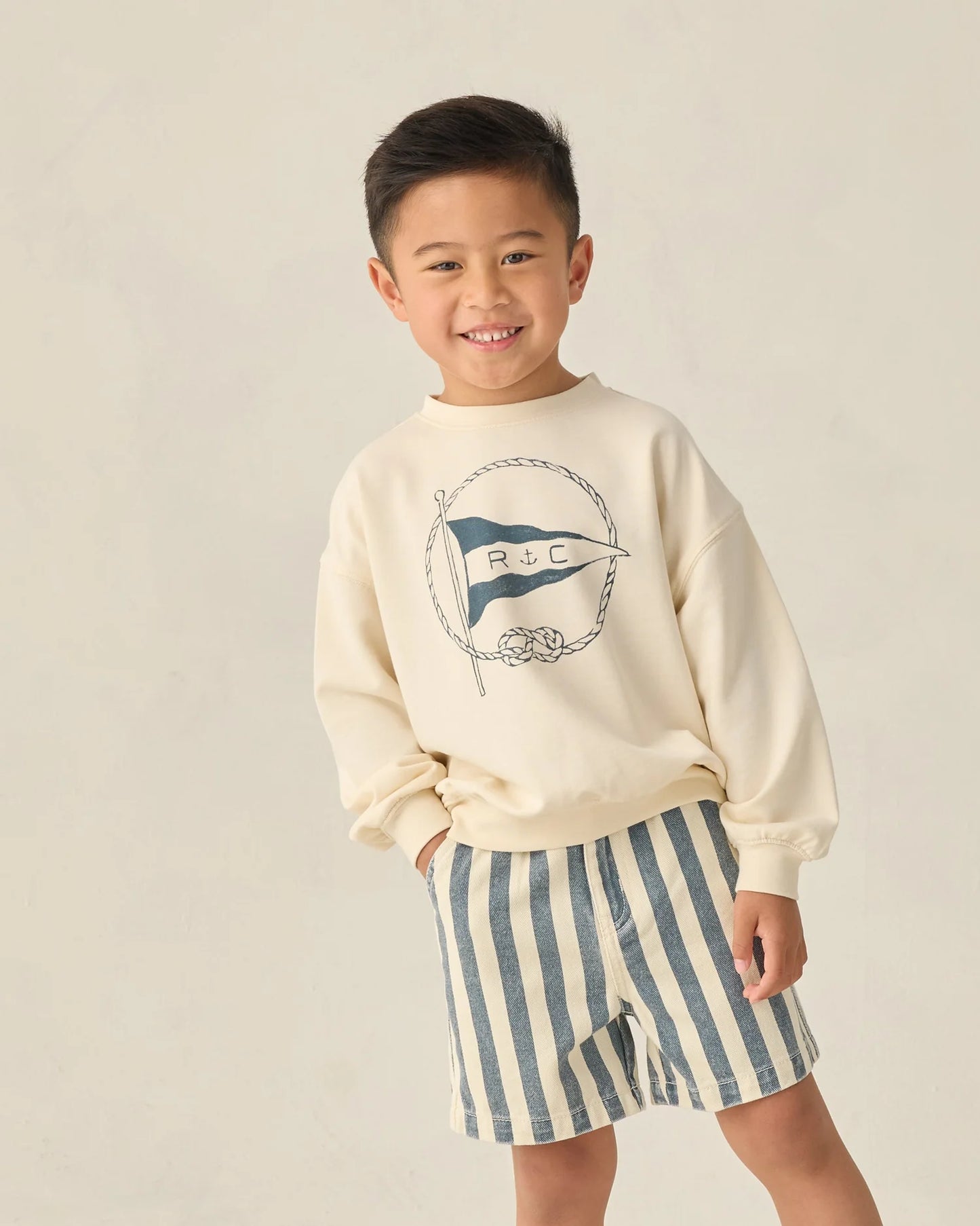 Dawson Short Navy Stripe