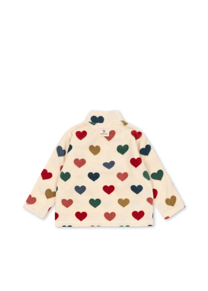 Tavi Fleece Sweatshirt + Pant Set- Hearts
