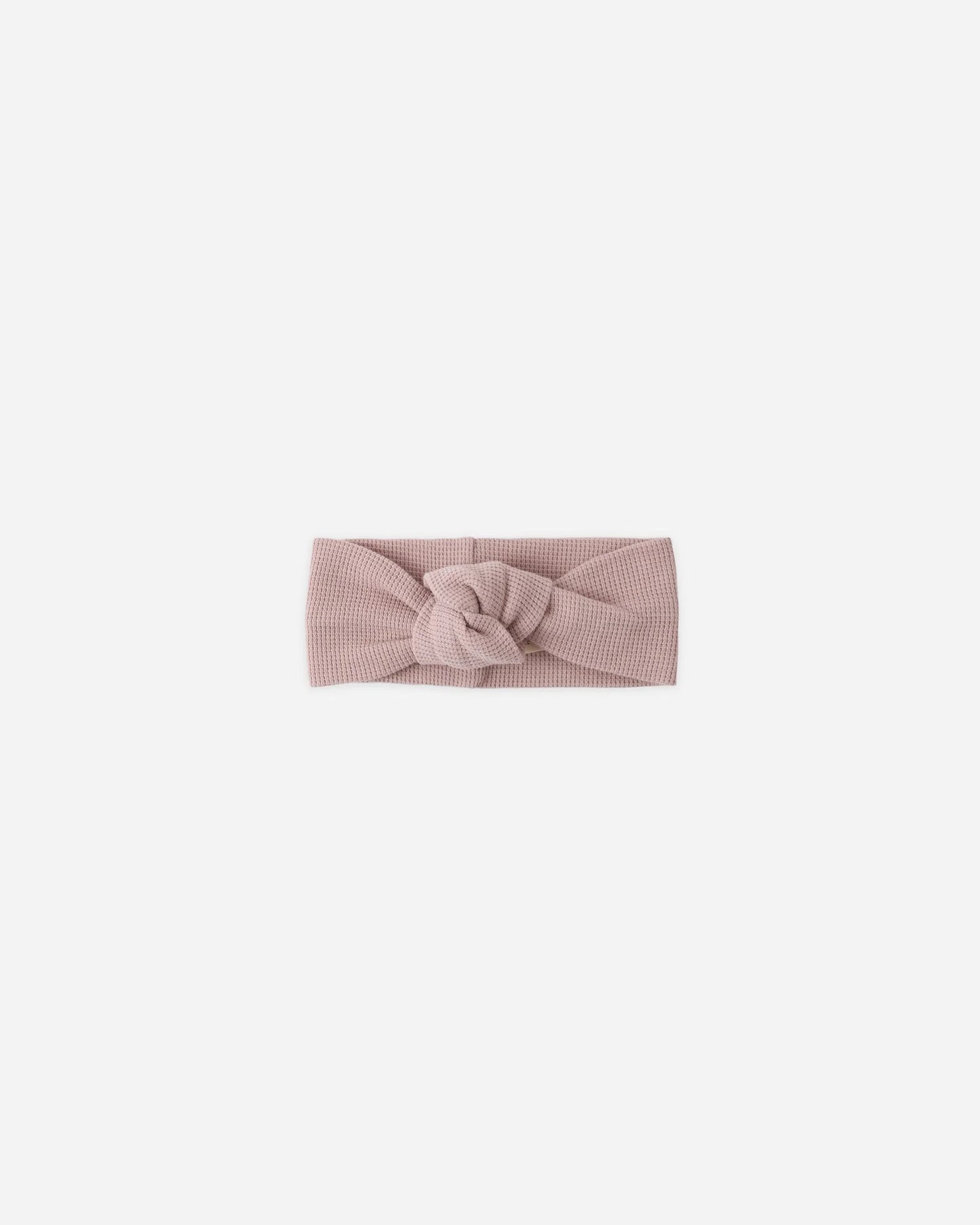 Waffle Knotted Headband Mauve