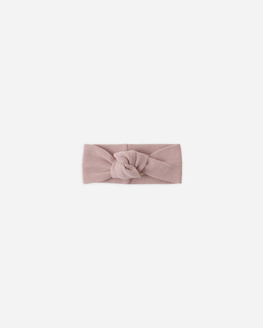 Waffle Knotted Headband Mauve
