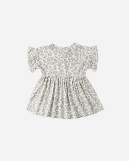 Bamboo Babydoll Dress Blue Floral