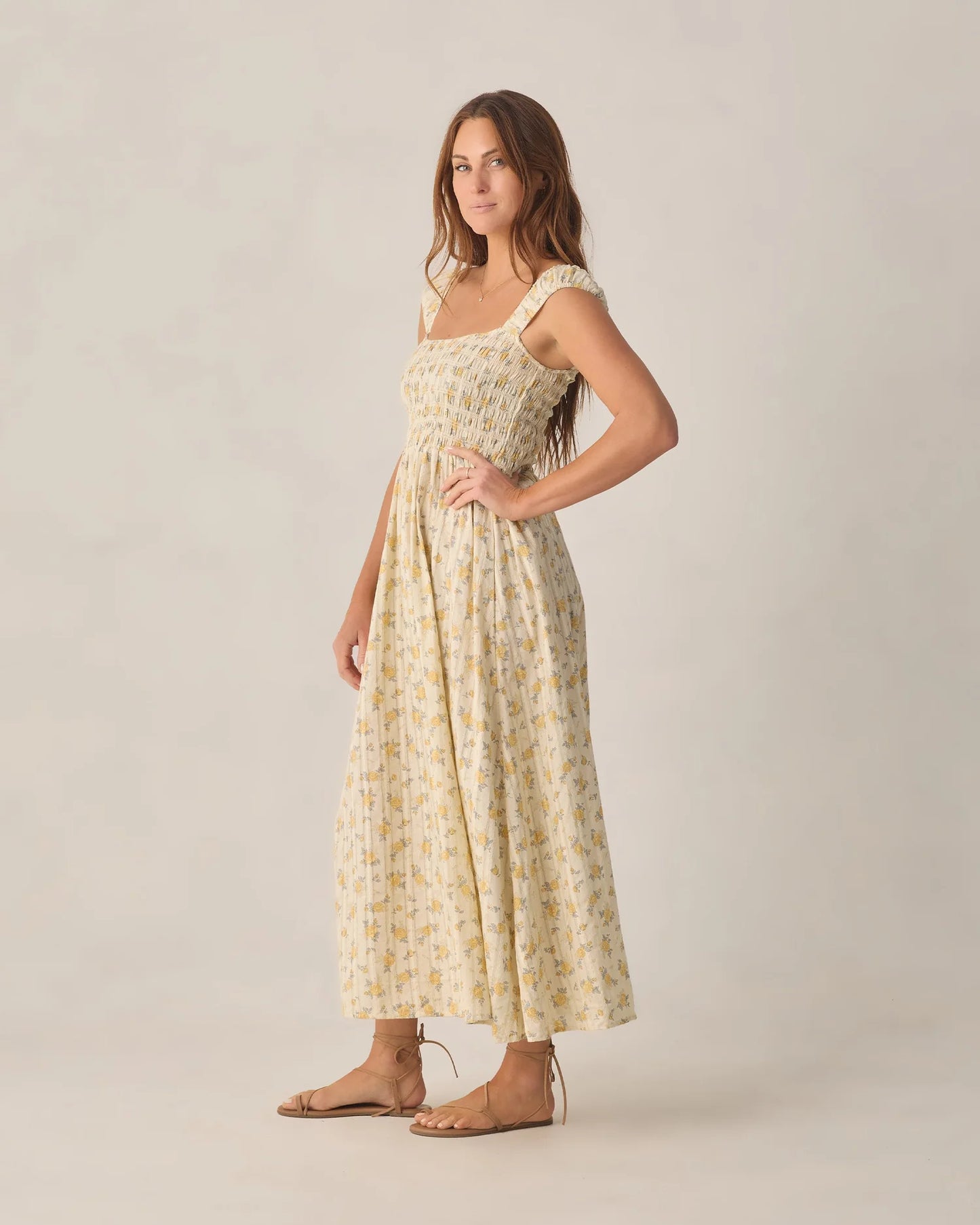 Women's Ivy Dress Lemon Ditsy Flower