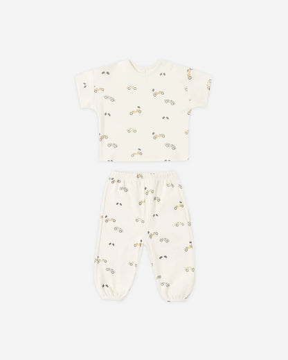 Jersey Tee + Pant Set Race Car
