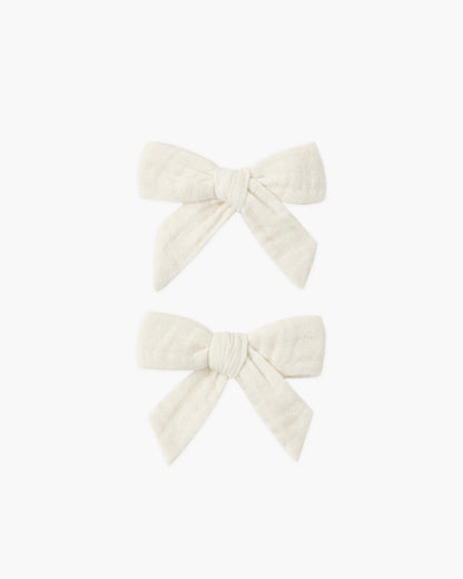 Bows, Set Of 2 Natural