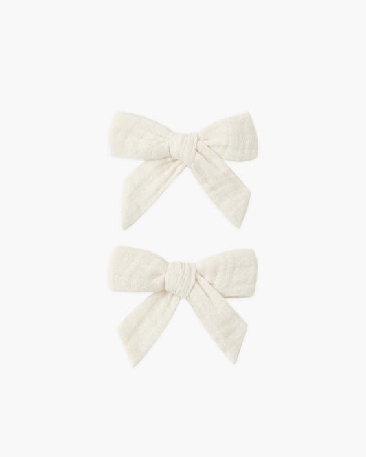 Bows, Set Of 2 Natural