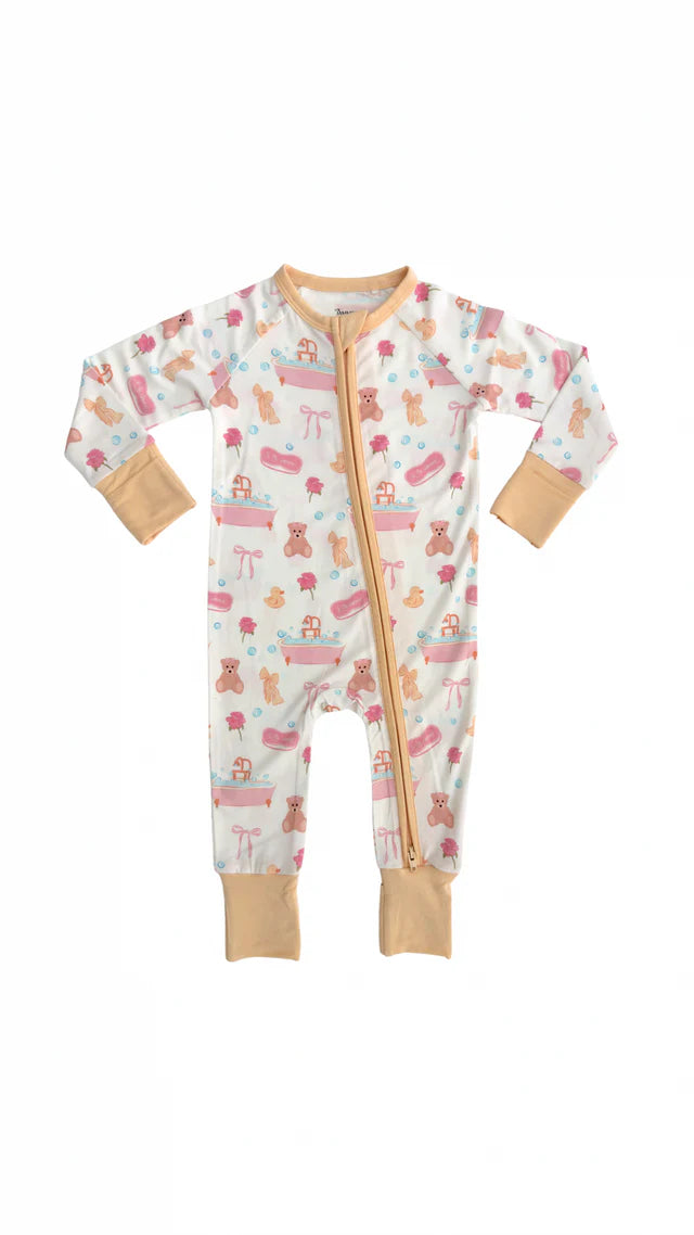 Bath Time Zipper Romper