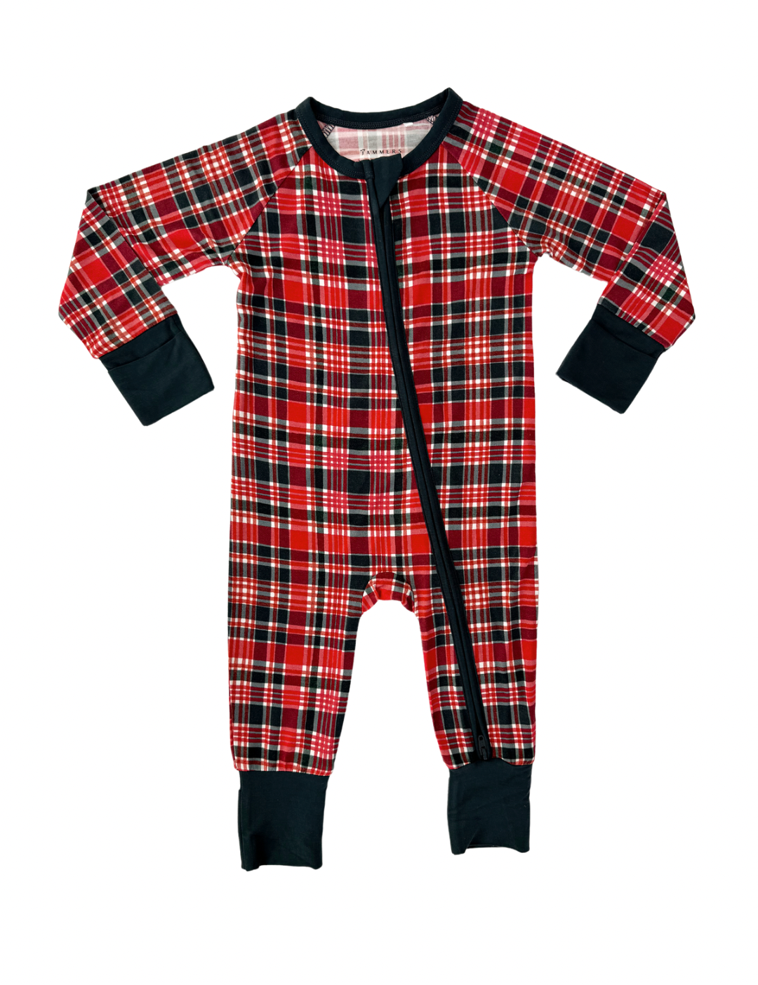 Home For The Holidays Plaid Zipper Romper IMJ x Bre Sheppard