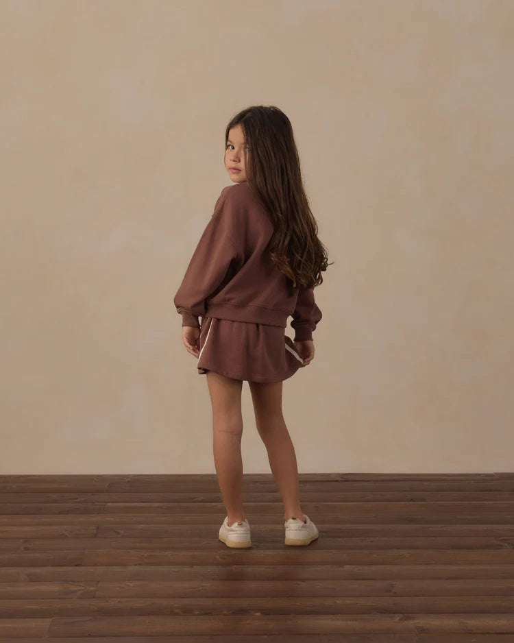 Half Zip Sweatshirt Mulberry + Sports Skirt Mulberry