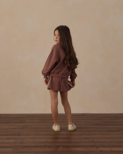Half Zip Sweatshirt Mulberry + Sports Skirt Mulberry