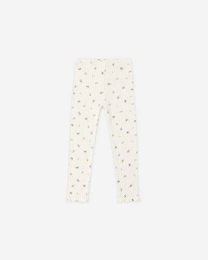 Ruffle Collar Bodysuit + Legging | Natural Ditsy