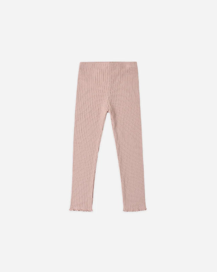 Ribbed Long Sleeve + Legging | Rosewood
