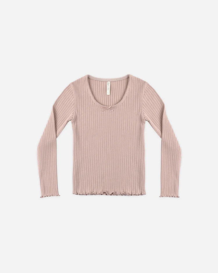 Ribbed Long Sleeve + Legging | Rosewood