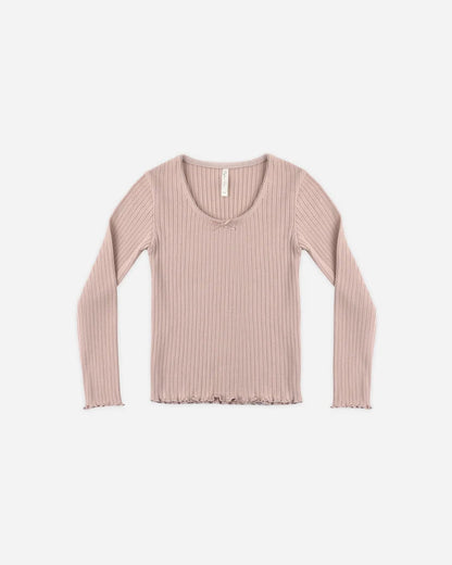 Ribbed Long Sleeve + Legging | Rosewood