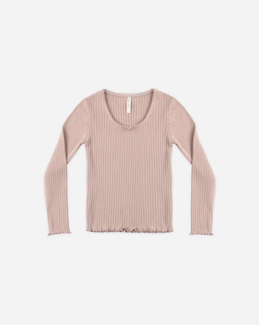 Ribbed Long Sleeve + Legging | Rosewood