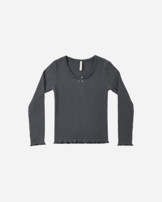Ribbed Long Sleeve + Legging | Midnight