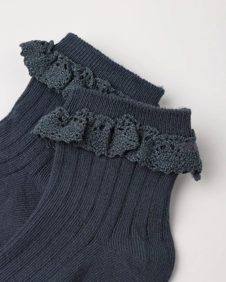 Lace Trim Socks, 2-Pack | Fawn & Midnight