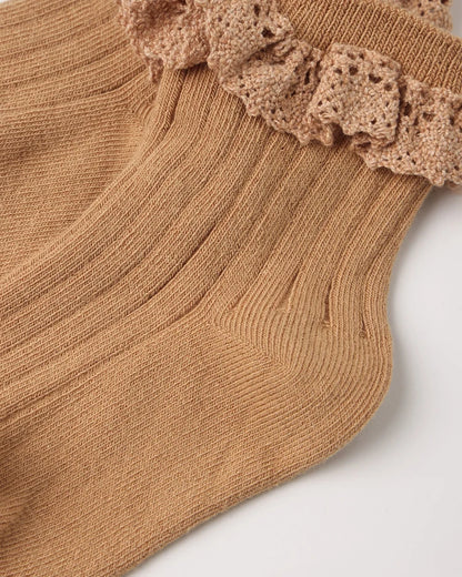 Lace Trim Socks, 2-Pack | Fawn & Midnight