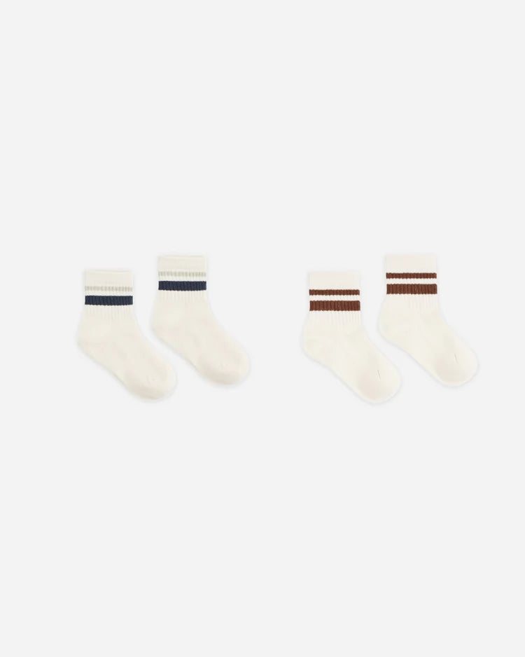 Stripe Socks, 2-Pack | Fog & Mulberry