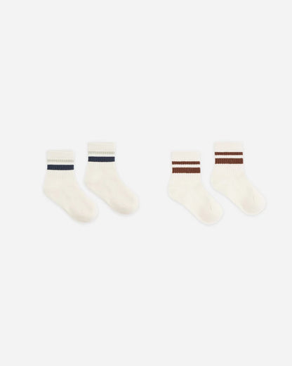 Stripe Socks, 2-Pack | Fog & Mulberry