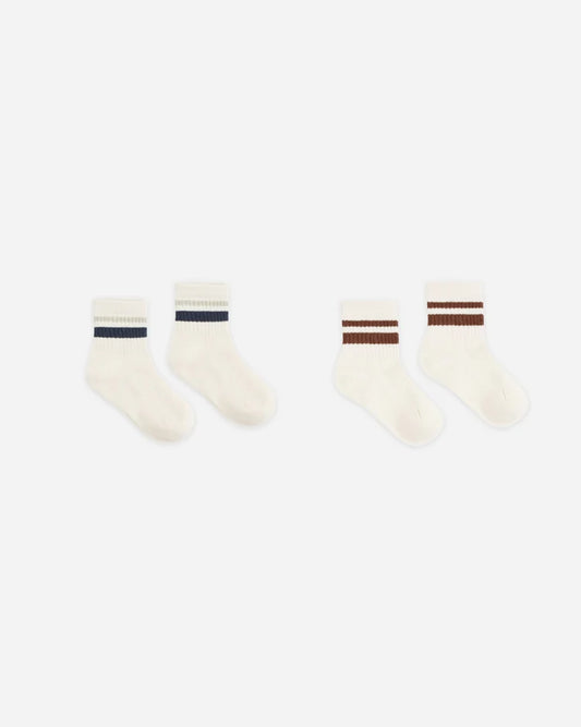 Stripe Socks, 2-Pack | Fog & Mulberry