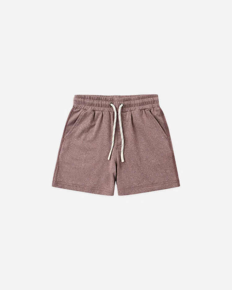 Long Sleeve Pocket Tee + Oceanside Tech Short | Heathered Mulberry