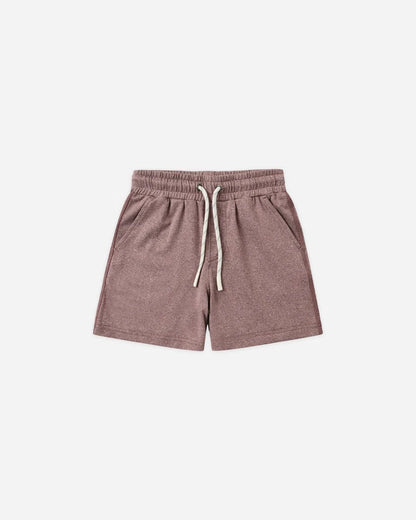 Long Sleeve Pocket Tee + Oceanside Tech Short | Heathered Mulberry