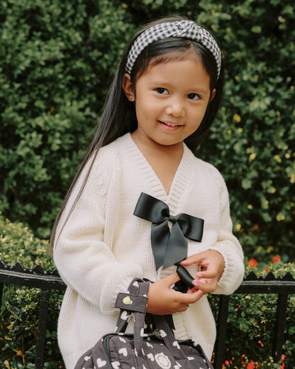 Bow Cardigan || Natural