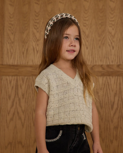 Sweater Vest || Oatmeal Speckle