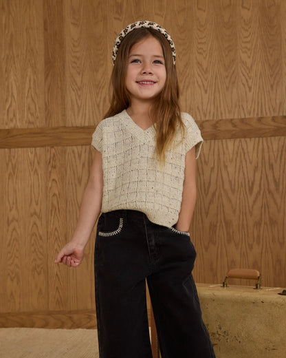 Sweater Vest || Oatmeal Speckle