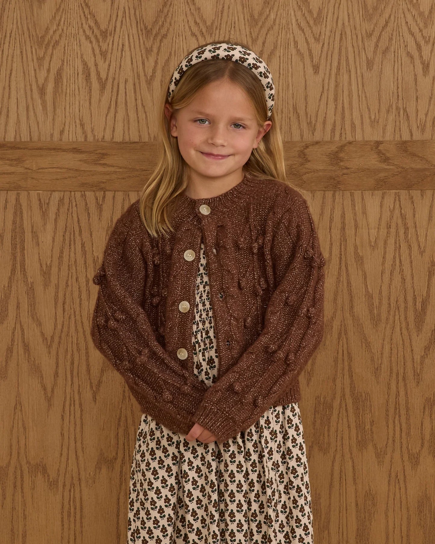 Bobble Cardigan || Brown