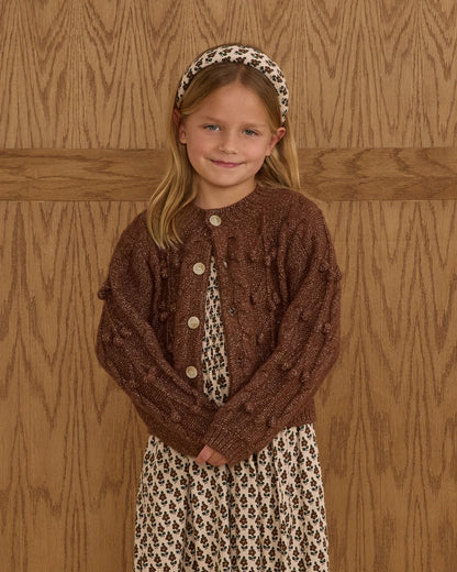 Bobble Cardigan || Brown