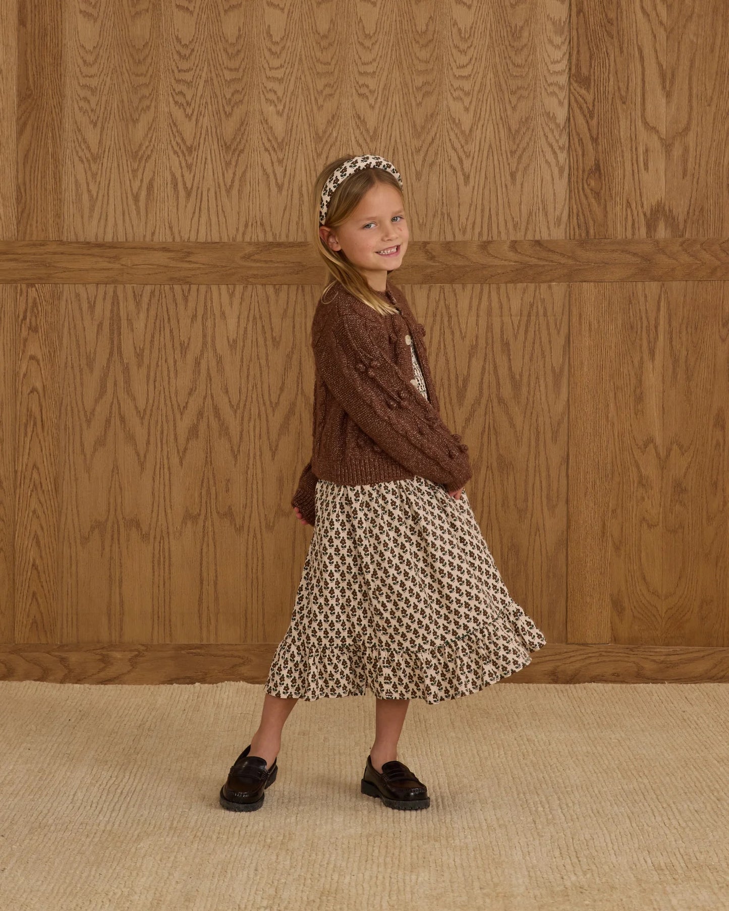 Bobble Cardigan || Brown