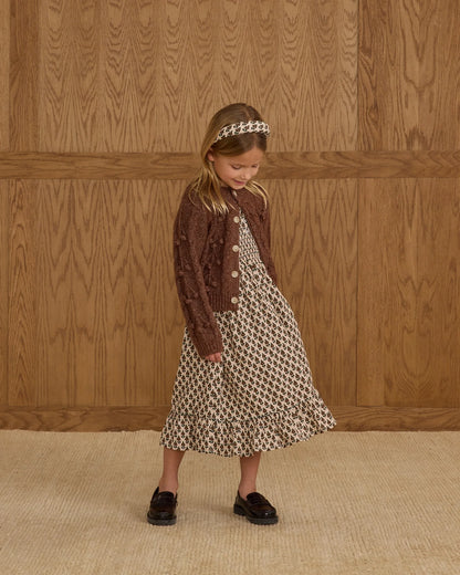 Bobble Cardigan || Brown