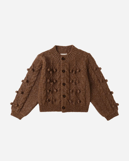 Bobble Cardigan || Brown