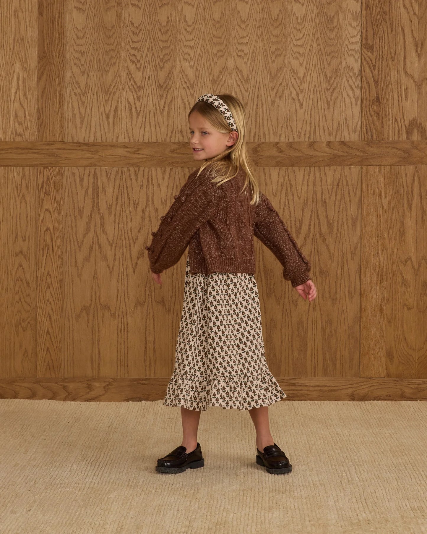 Bobble Cardigan || Brown